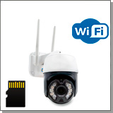 «HDcom K611-5X-ASWV4» - Беспроводная уличная охранная 4MP Wi-Fi купольная IP-камера наблюдения