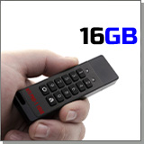 USB флэшка на 16GB с аппаратным шифрованием и паролем HTI PRO-1 16GB