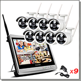 Беспроводной комплект на 8 камер с планшетом «Okta Vision Planshet - 1.0»