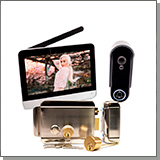 Комплект беспроводной домофон «SkyNet 900+AX042» + замок AX042