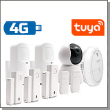 Охранно-пожарная TUYA 4G/GSM камера с SIM картой Видео-Alarm 8-GSM