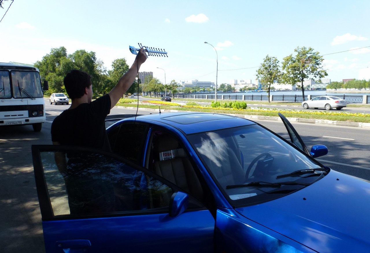 Испытания усилителей видеосигналасигнала KDM-6767 и KDM-6765 в условиях города