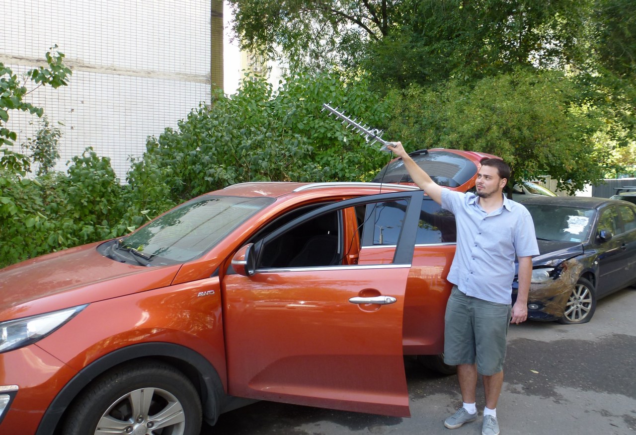 Испытания усилителей видеосигналасигнала KDM-6767 и KDM-6765 в условиях города